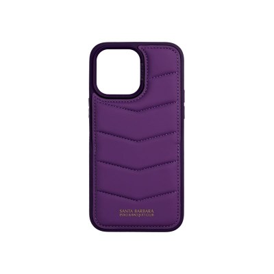 Santa-Barbara-CLYDE-Series-Leather-Case-for-iPhone-14-Series-Purple-5604